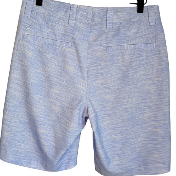 Callaway Golf Shorts Men's 30 Infinity Blue Chevron Stretch Waistband Opti-Dri - Picture 2 of 5
